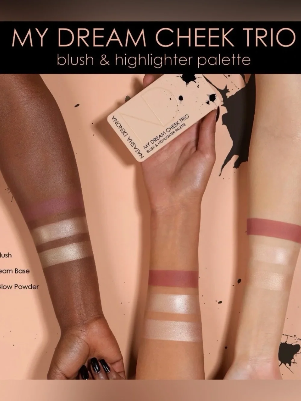 Natasha Denona Dream Cheek Trio Blush & Highlighter Palette 💋